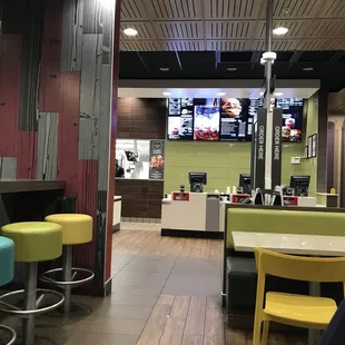 the inside of the restaurant