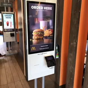 New self ordering kiosk!