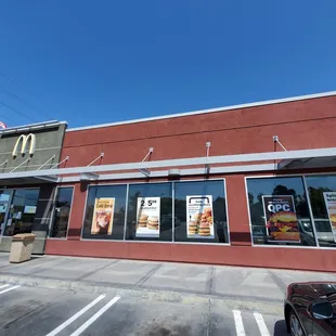 the front of the restaurant