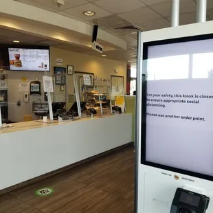 Kiosks or of service