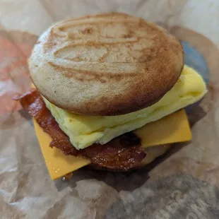 Bacon egg and cheese mcgriddle
