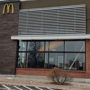 What the outside of the place currently looks
