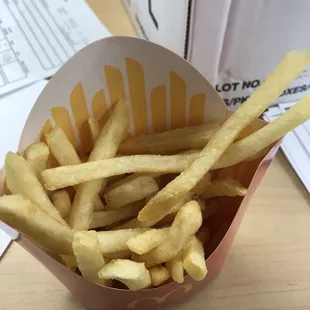 a basket of french fries