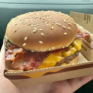 Double Bacon Quarter Pounder with Cheese (Plain)