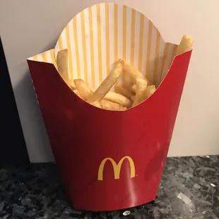 Here's my large fries. Looks like the "pinch trick" is going strong at this location.