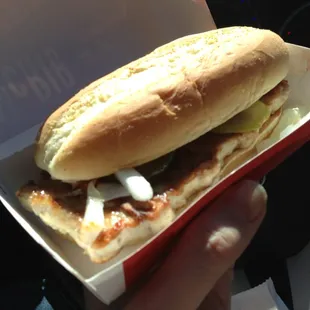 McRib no sauce; still good but with sauce is better.