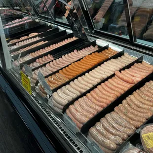 Fresh, homemade sausages.