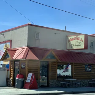 the front of the restaurant