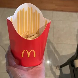 &quot;Large&quot; fries Thanks you cheap SOBs