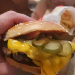 Solid double quarter pounder!!