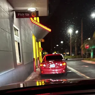 Photo of either the Uber or DoorDash delivery vehicle that cut me off in the drive-through.