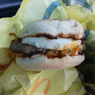 Steak and Egg McMuffin!