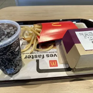 Double QPC, large fries, small Dr Pepper