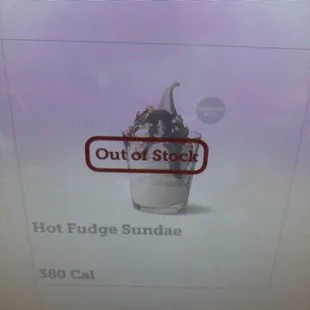 a hot fudge sundae on a computer screen