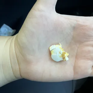 Ordered a Sausage Egg McMuffin and there was half an egg shell in it!!