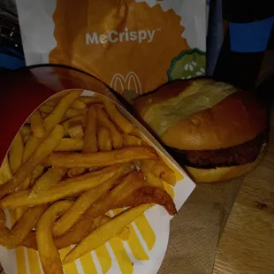 McCrispy meal with fries