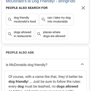 Manager yelled at me saying no dogs and said she would call the cops. Ask me politely and I'll leave. Unnecessary screaming at me.
