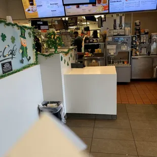 the inside of a restaurant