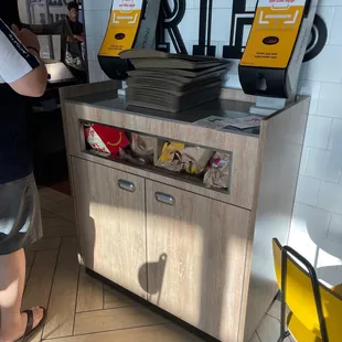 Told the manager and he said the morning crews fault