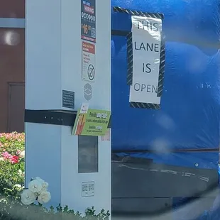 Everyone is annoyed by this, but I'm lovin' it! I get in &amp; out much faster cause I don't need the menu board. This is a double drive-thru.