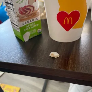 A piece of plastic, it's not anything that should be part of a nugget, extremely hard I couldn't penetrate it when biting.