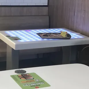 Old food just sitting on almost every table.