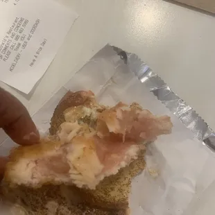 I was servers raw chicken ... no call back ???? Called food services to no avail.