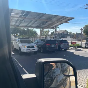 People from the drive thru that are waiting on their order.