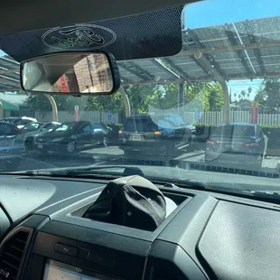 More people waiting for their drive thru orders.