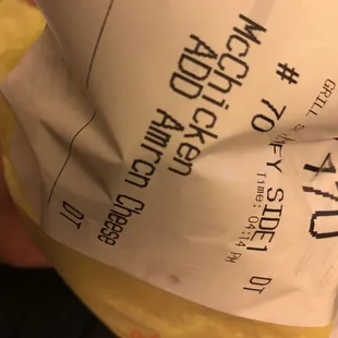 I paid extra for 2 mcchicken sandwiches with cheese and OF COURSE they have no cheese.
