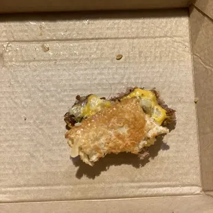 You can clearly see a hair in the burger.