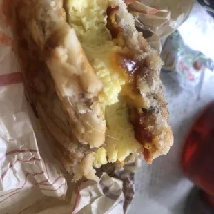 McGriddle with hair