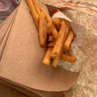 Burnt ass  fries ass well