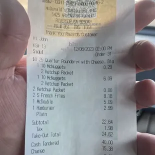 I didn't realize how much the prices have went up this was today 12/8/23 MICKEYDEES IS TRIPPEN!!