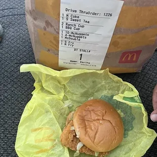 Doesn&apos;t look like a mcdouble even after they made us wait 10-15 mins for the order.