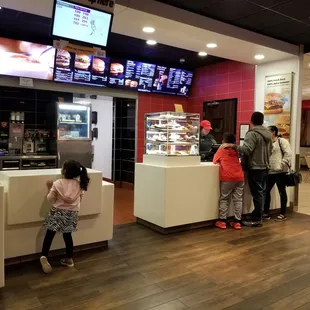 The only other people in the store after placing my order. Not sure why customer service is lacking tonight.