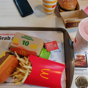 buy 1 get 1 for  $1 quarter pounder &amp; chicken nuggets with fries