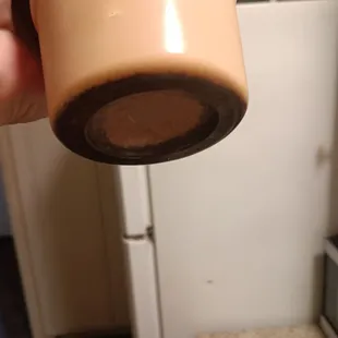 Iced Coffee full of grounds