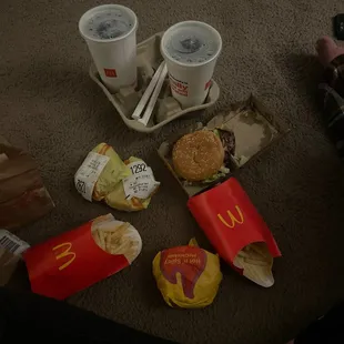 Smoky BLT Quarter Pounder with Cheese, 2 Cheeseburger Meal, Hot and Spicy McChicken