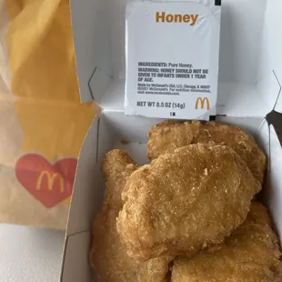 Chicken McNuggets with honey