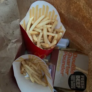 2 large fries