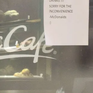 No refills at McDonalds