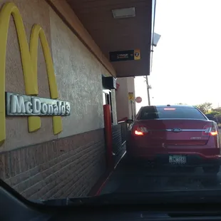 Yikes long wait for two drinks n fries