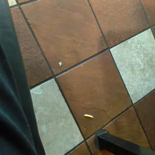 Just under my table....before I sat down....