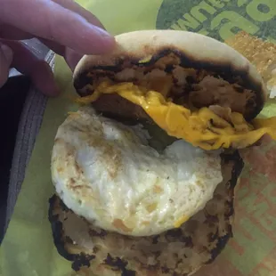 Yum, burnt English muffin  I'll drive to the one off Ina now...