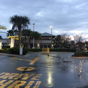 You have to drive completely around the McDonalds and then get into the drive thru line.