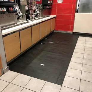 Totally gross trash filled drink bar