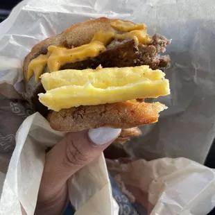 Steak, Egg &amp; Cheese McGriddles