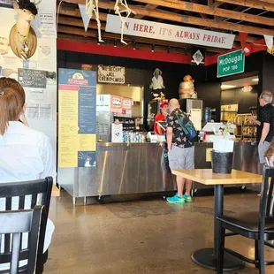 the interior of a restaurant