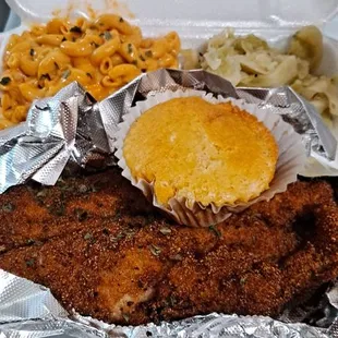 I ordered catfish fried hard/crispy, absolutely NASTY!  This food is horrible